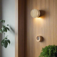 Japanse Wabi Sabi Natuurlijke Travertijn Steen Wandlamp