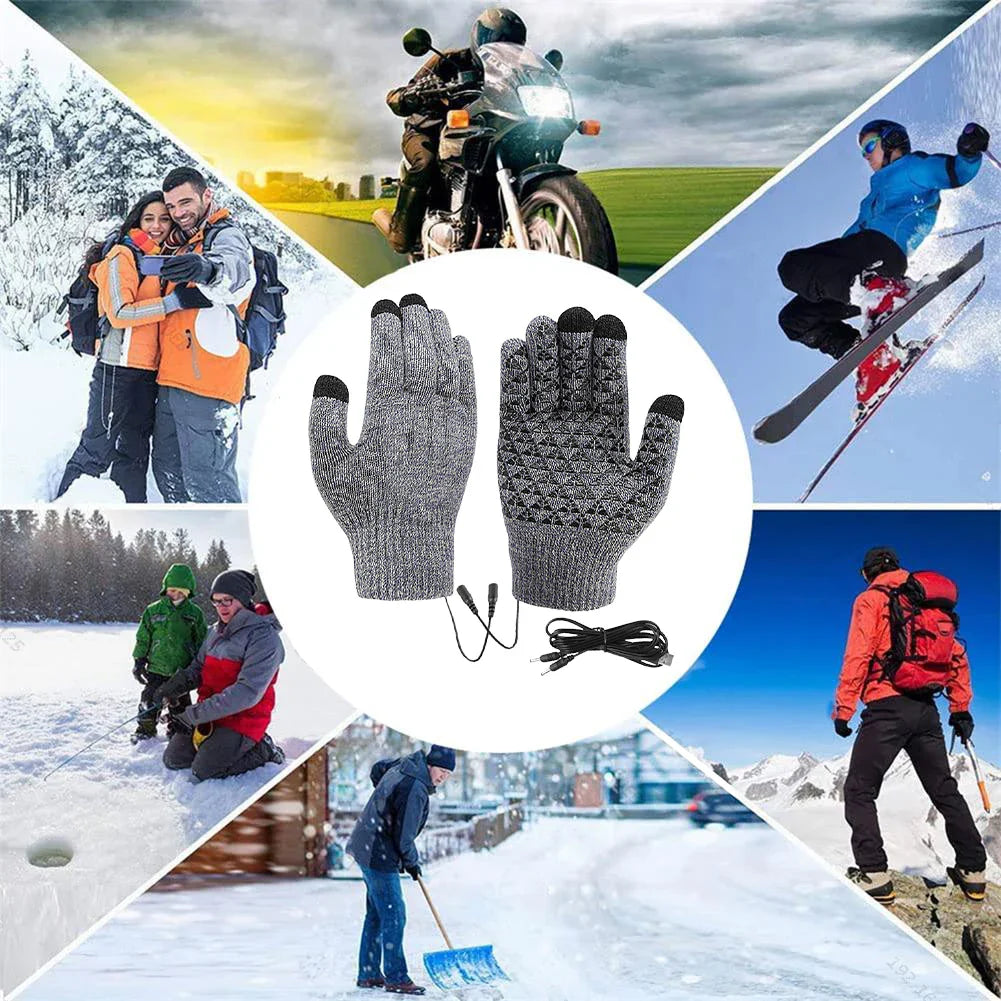 Verwarmde Handschoenen FROSTIQ | USB-opladen | Touchscreen & Antislip | Winter Thermo-handschoenen voor Buiten & Fietsen