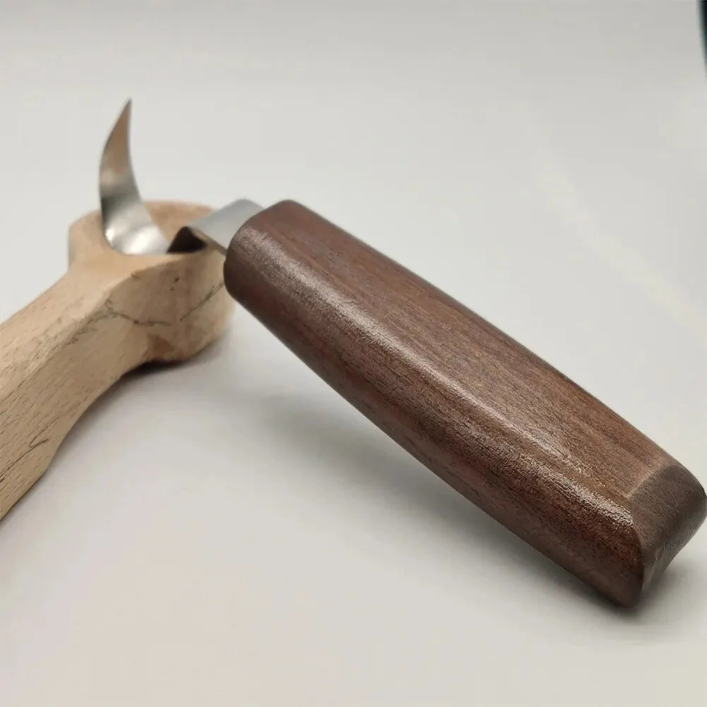 Skanto | 8-delig houtbewerkingsset: Handgereedschapset met naaldvijlen - Houtlepel snijset voor beginners