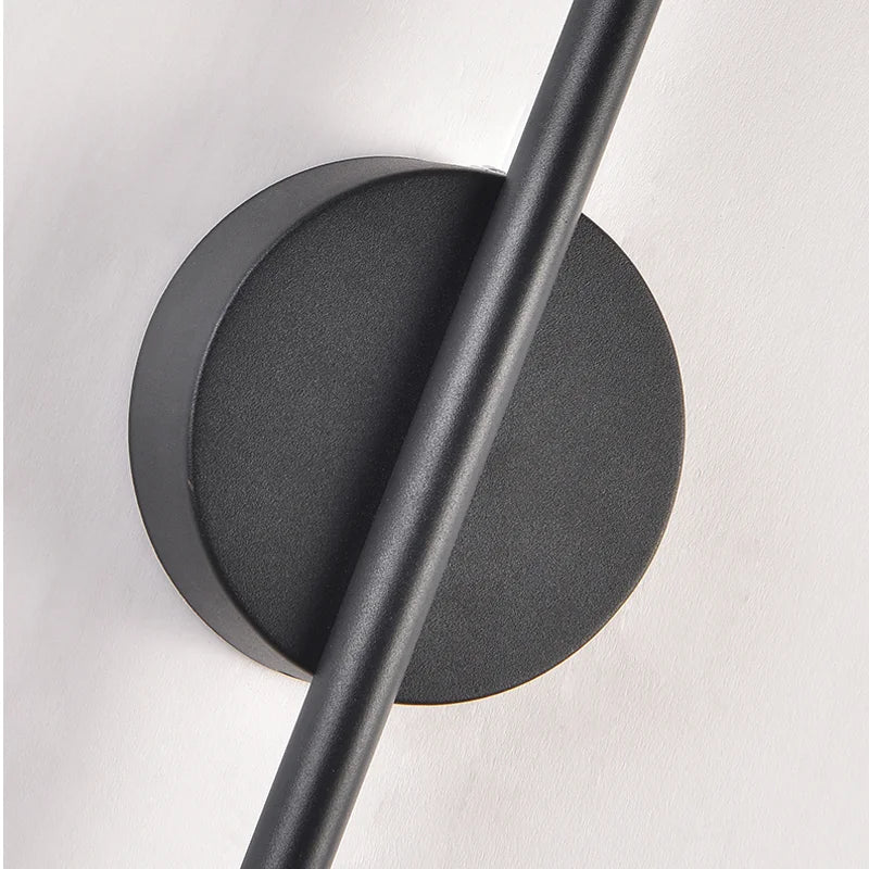 Moderne Zwarte Aluminium Wandlamp