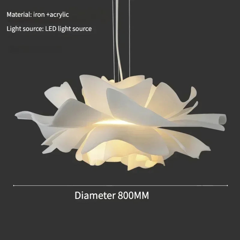 Hanglamp in de vorm van een lotusbloem – Decoratieve plafondlamp met gelaagde kap
