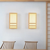 Japandi Houten Wandlamp LED Minimalistische Decoratieve Wandlamp