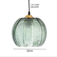 Hanglamp van Glas in de Vorm van een Bal