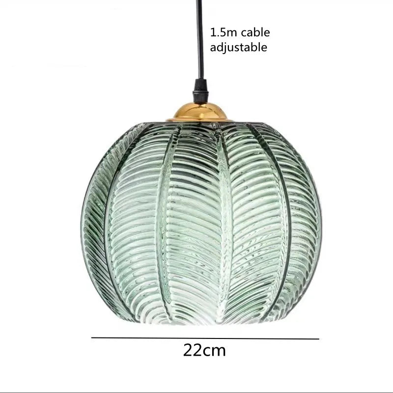 Hanglamp van Glas in de Vorm van een Bal