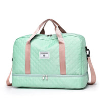Raumio TravelFlex Lichte Reisetas met Ruitpatroon | Grote Sport- & Weekendtas met Schoenenvak & Vochtvak | Handbagagegeschikt & Opvouwbaar