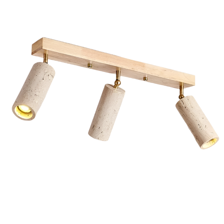 Travertin 3 Koppen Plafondlamp