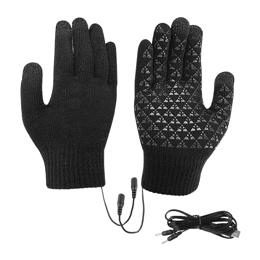 Verwarmde Handschoenen FROSTIQ | USB-opladen | Touchscreen & Antislip | Winter Thermo-handschoenen voor Buiten & Fietsen
