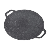 GourmetGrill Luxe Koreaanse BBQ Grillpan | Antiaanbaklaag van medische steen met handvat voor moeiteloos bakken, grillen en BBQ-avonturen