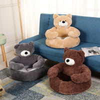 CuddleCub - Winter pluche hondenbed in berenvorm