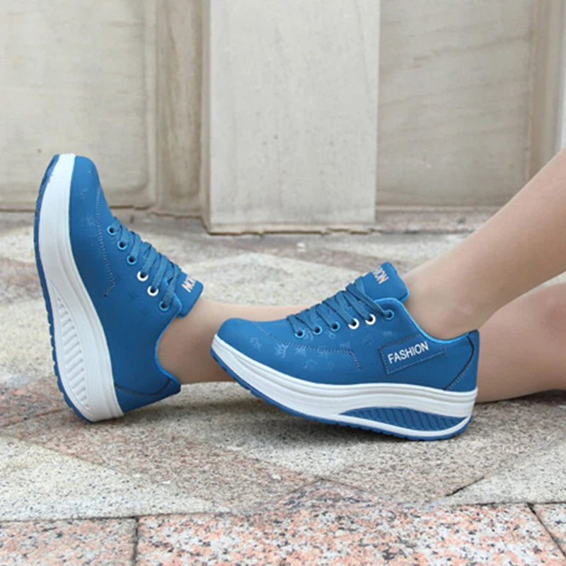 VeluxeStride Herfst Luxe Hardloopschoenen | Elegante leren veterschoenen met comfortabele plateauzool voor moeiteloze stijl en ondersteuning tijdens je runs