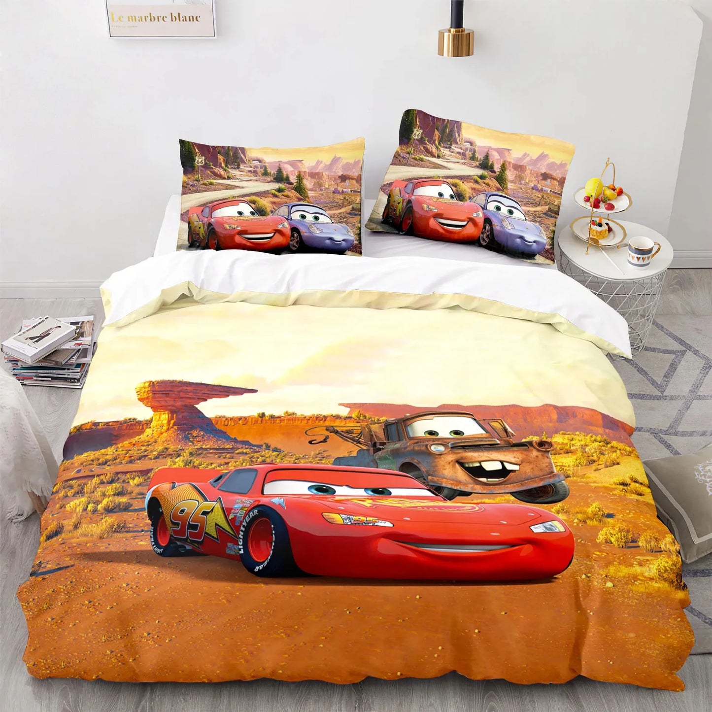 Cars Lightning McQueen Dekbedovertrek Set – Leuke en Comfortabele Set voor Kinderen