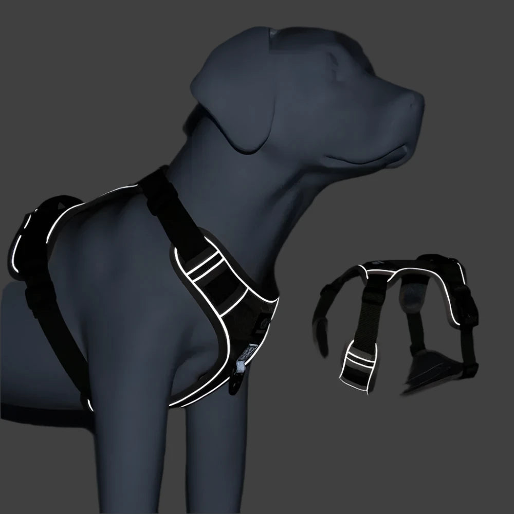 LuxPaw | Reflecterend no-pull harnas met superieur comfort en ademend vermogen