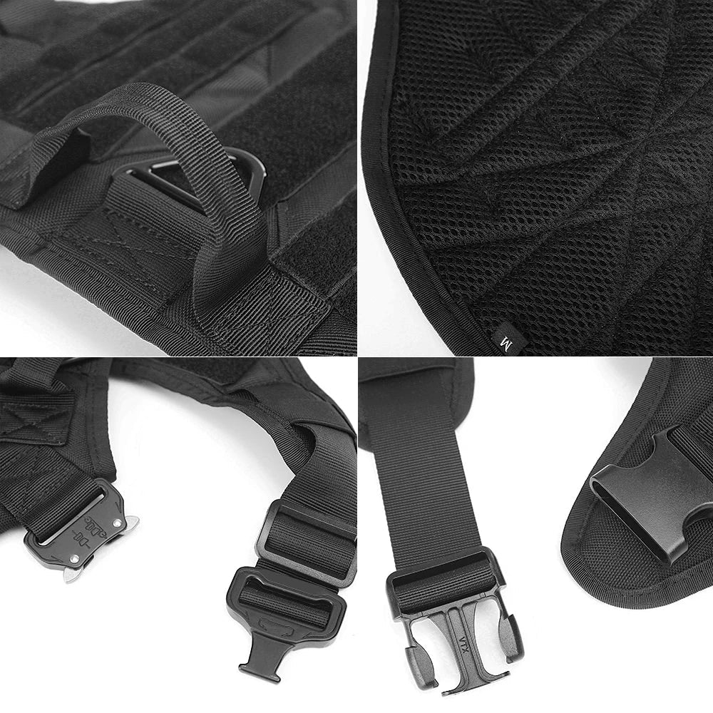 TacticalElite K9 Harness and Leash Set | Military dog harness for large dogs with leash for training
