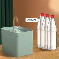 Ultra-stille huisdieren waterfontein met intelligente filtratie - 1,5 l roestvrij staal