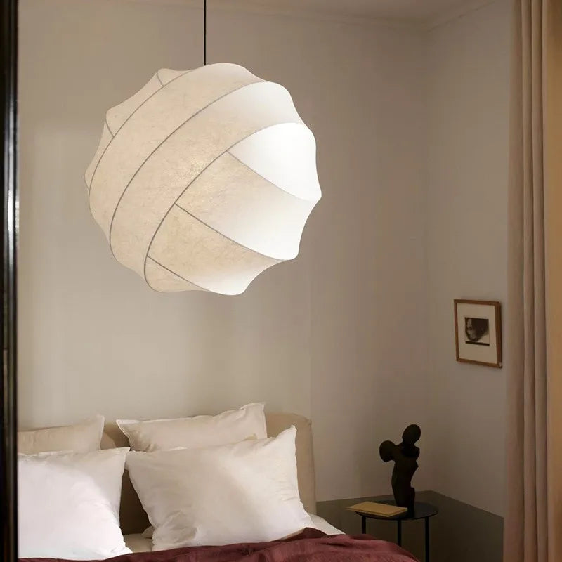 Wabi Sabi Zijde Bal Japandi Hanglamp