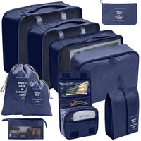 PackWunder Reisorganizer Set 7/8/9/10-delig | Opvouwbare Koffer-organizer | Voor kleding, schoenen & accessoires