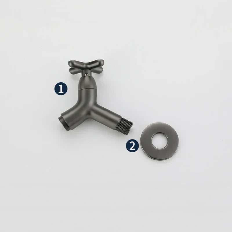 BrassFlow – Wandgemonteerde Koudwaterkraan van Massief Messing