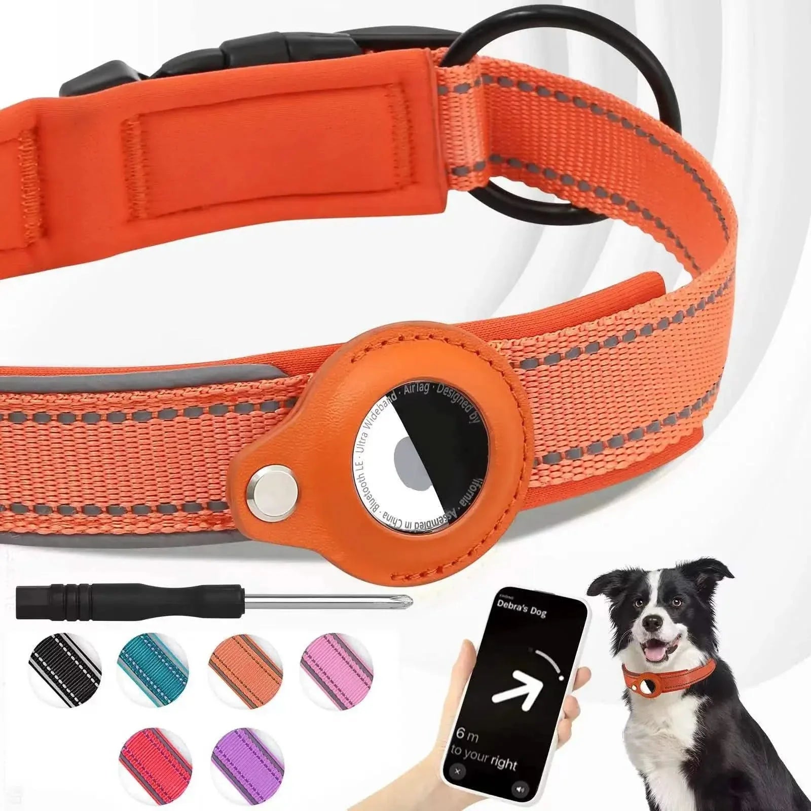LEAZO - Locatietag Hondhalsband