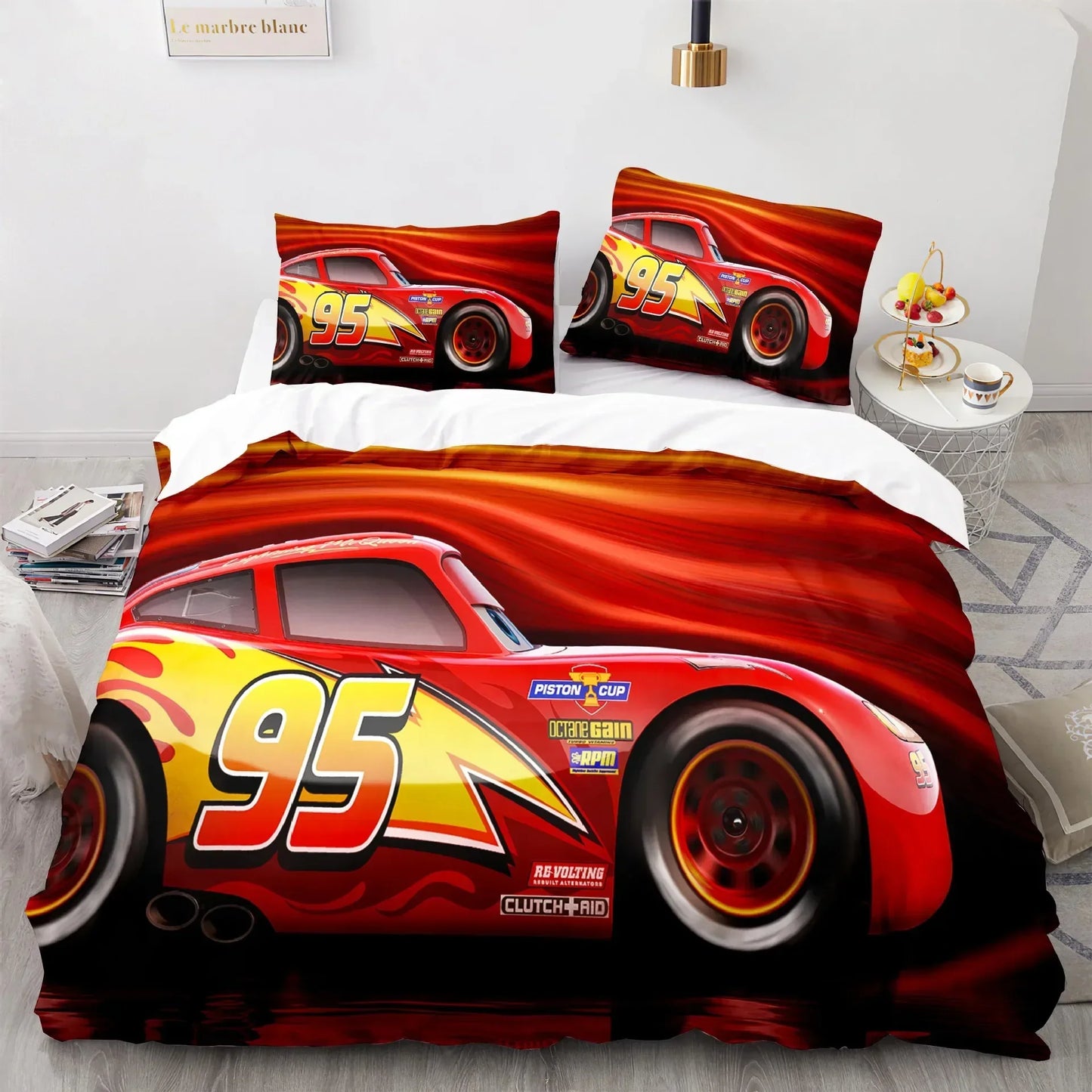 Cars Lightning McQueen Dekbedovertrek Set – Leuke en Comfortabele Set voor Kinderen