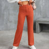 LuxeFit Chic Hoge Taille Casual Broek | Moeiteloos stijlvolle losse broek met elastische tailleband en functionele zakken voor ultiem comfort en veelzijdigheid in streetwear.