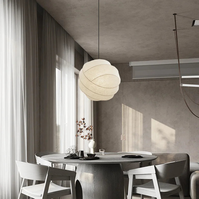 Wabi Sabi Zijde Bal Japandi Hanglamp