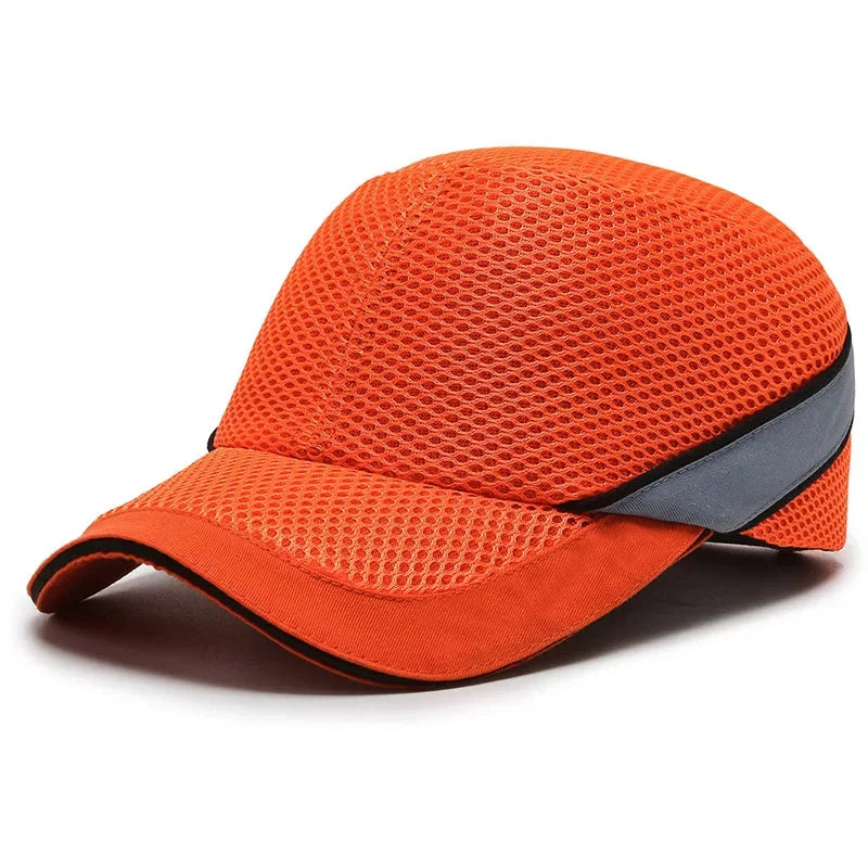 Rode Veiligheidsbumpcap - Helm met harde ABS binnenkern voor hoofdbeveiliging thuis, op het werk en in de fabriek