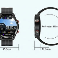 CARDIOTRON – Premium Heren-Smartwatch met ECG+PPG & Belfunctie