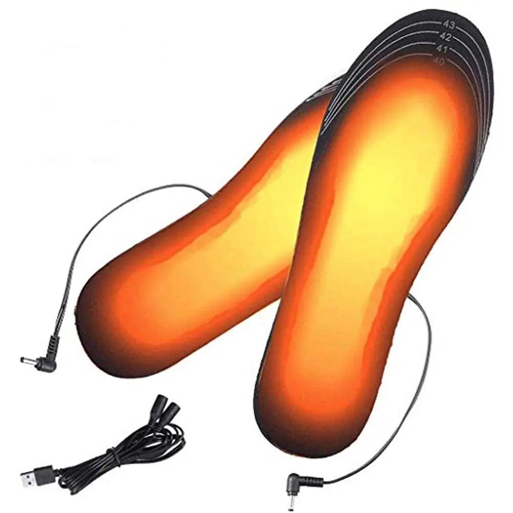USB Verwarmde Schoenzolen | Wasbare en verstelbare voetenwarmers voor de winter