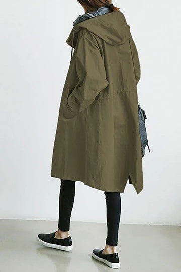 Winddichte Dames Trenchcoat met Kap