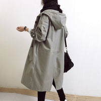 Winddichte Dames Trenchcoat met Kap