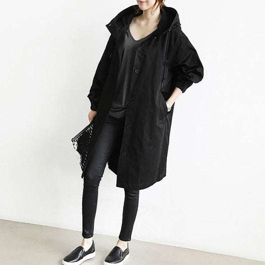 Winddichte Dames Trenchcoat met Kap