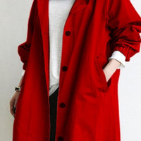 Winddichte Dames Trenchcoat met Kap