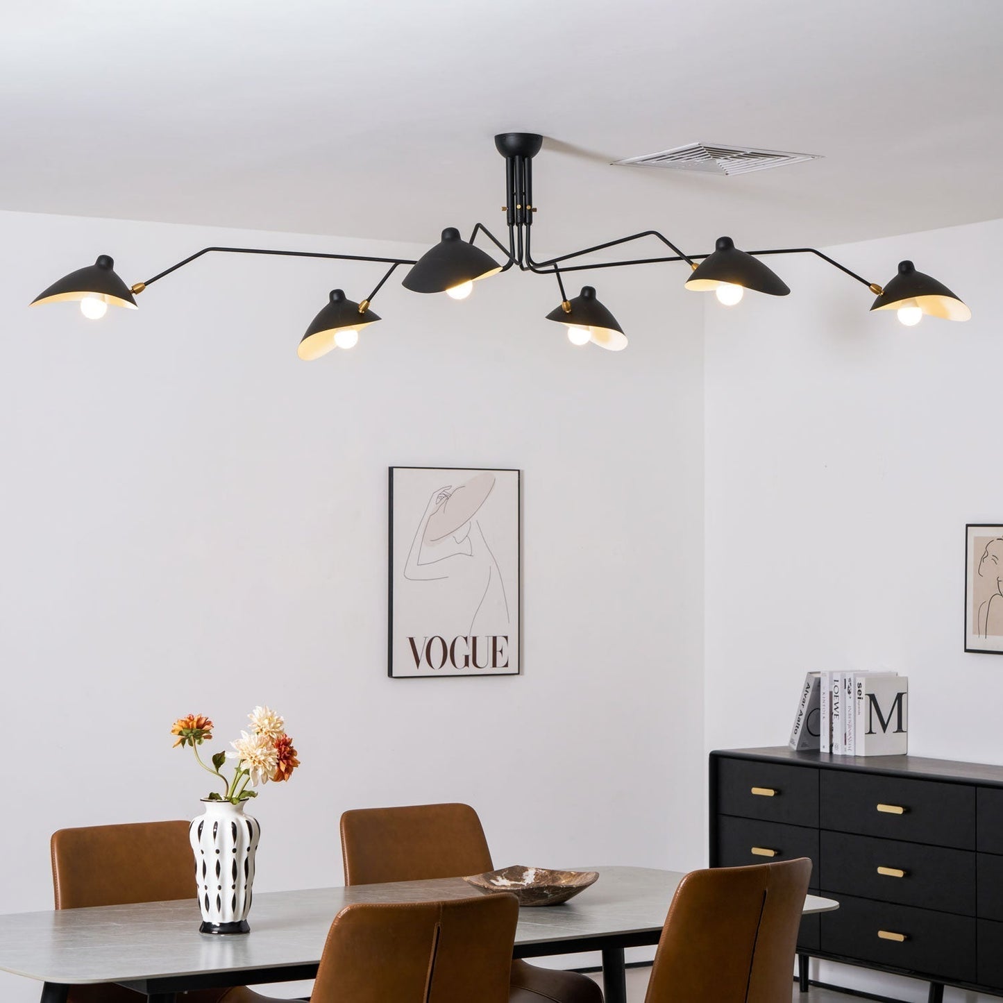 Lustra Plafondlamp Drie Armen Minimalistisch