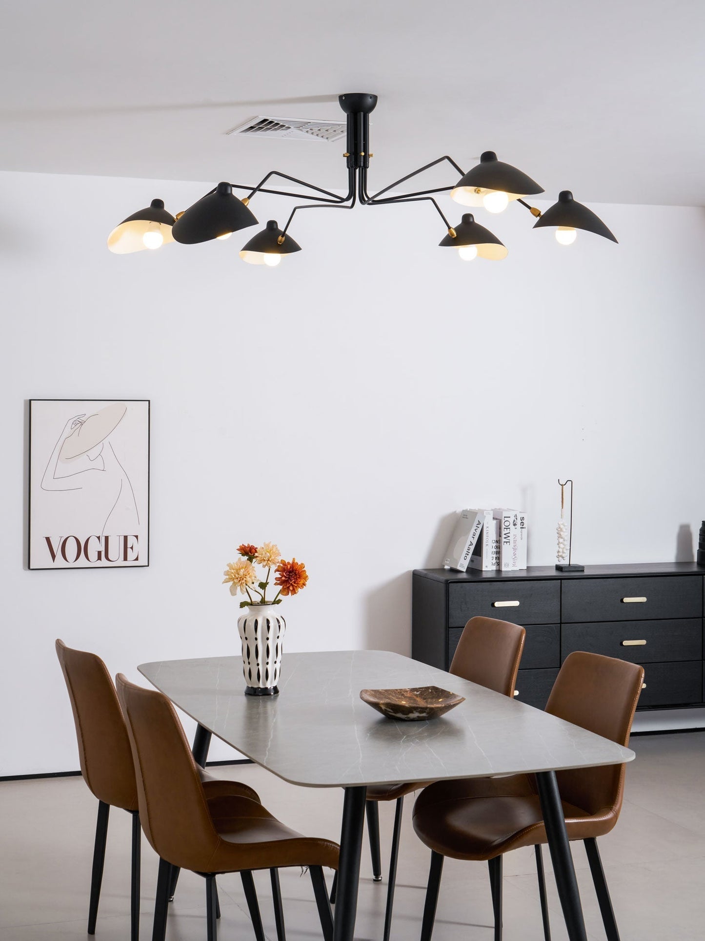 Lustra Plafondlamp Drie Armen Minimalistisch
