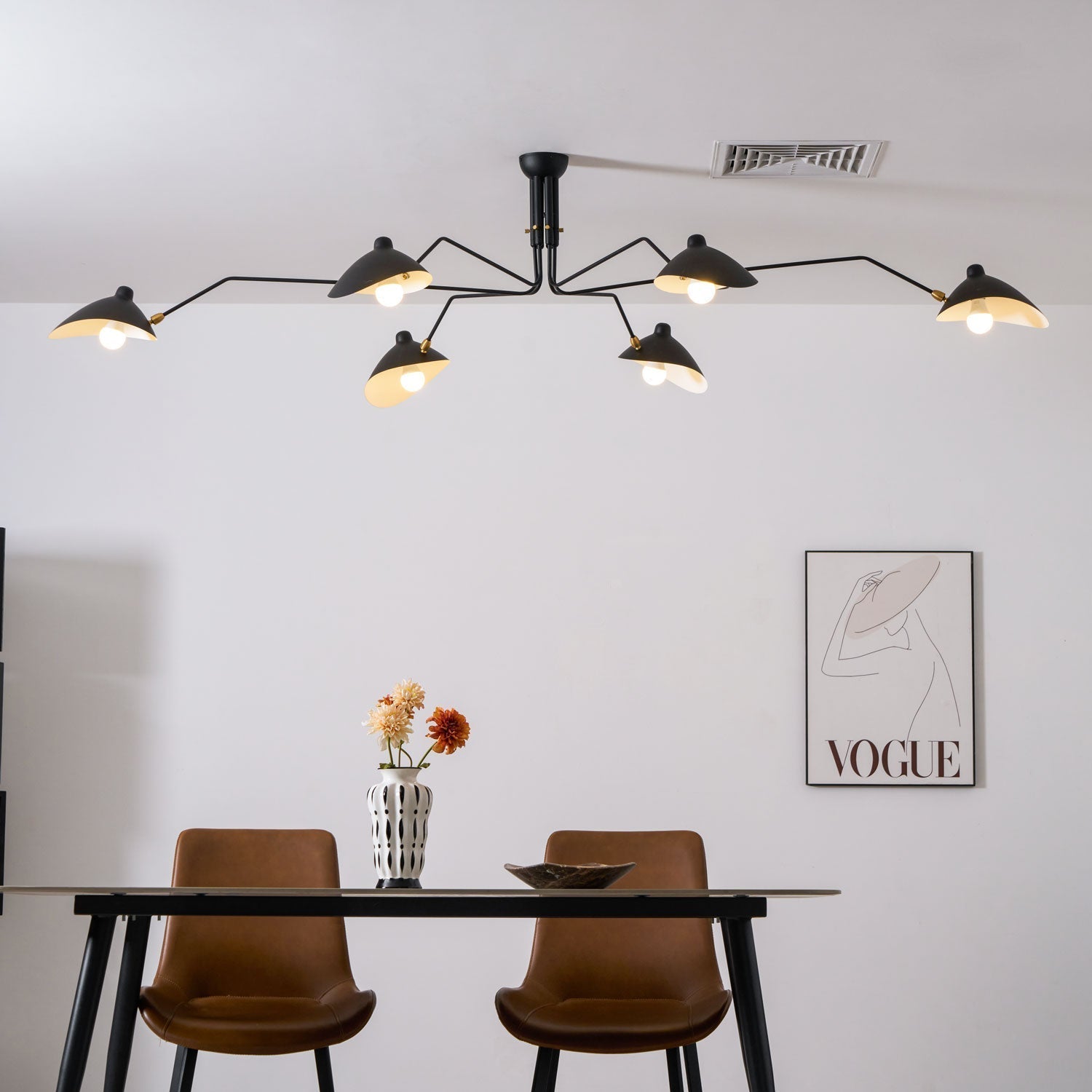Lustra Plafondlamp Drie Armen Minimalistisch
