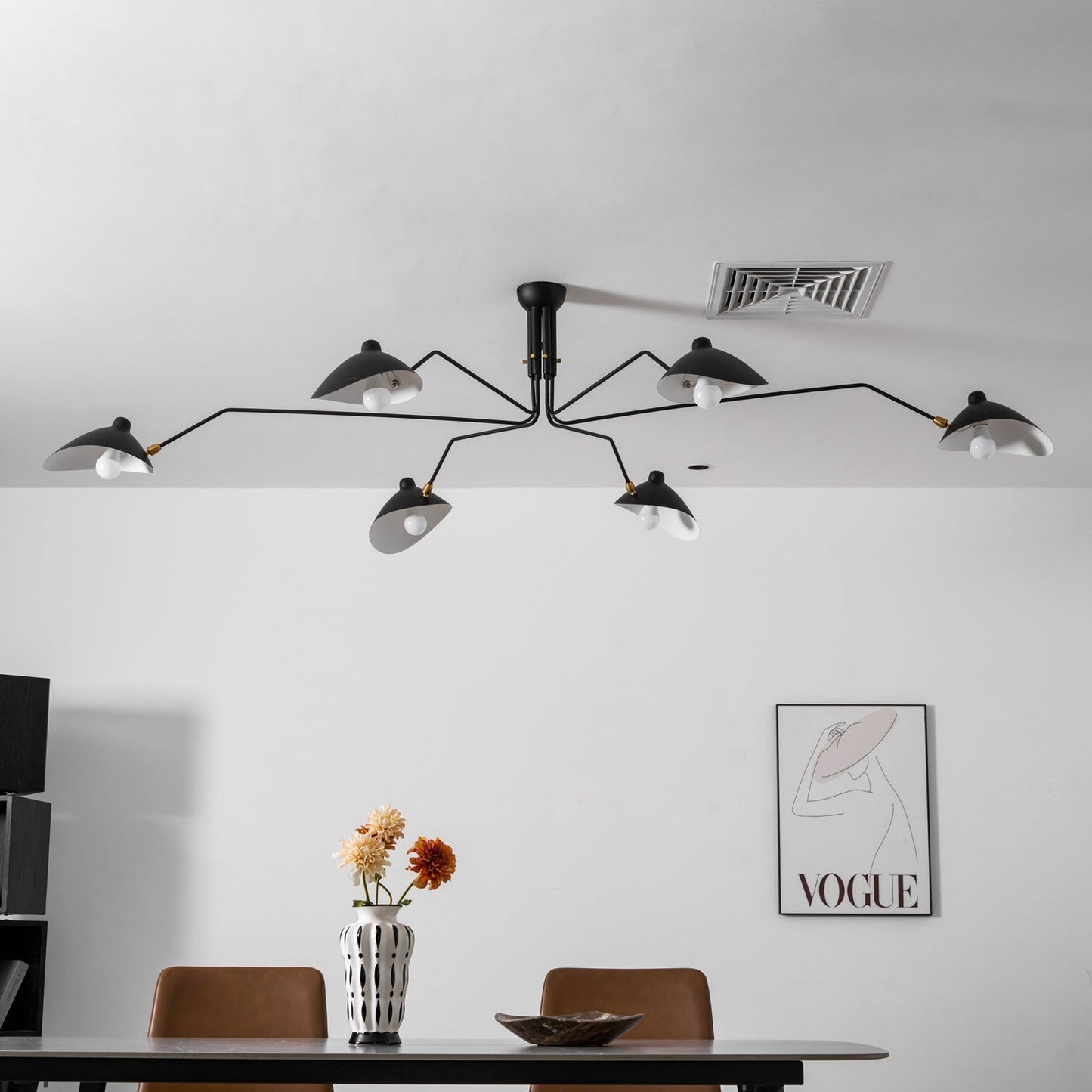 Lustra Plafondlamp Drie Armen Minimalistisch
