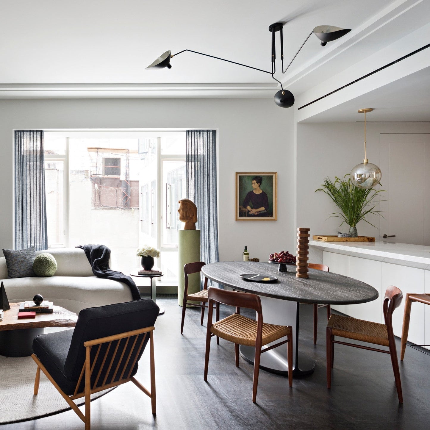 Lustra Plafondlamp Drie Armen Minimalistisch