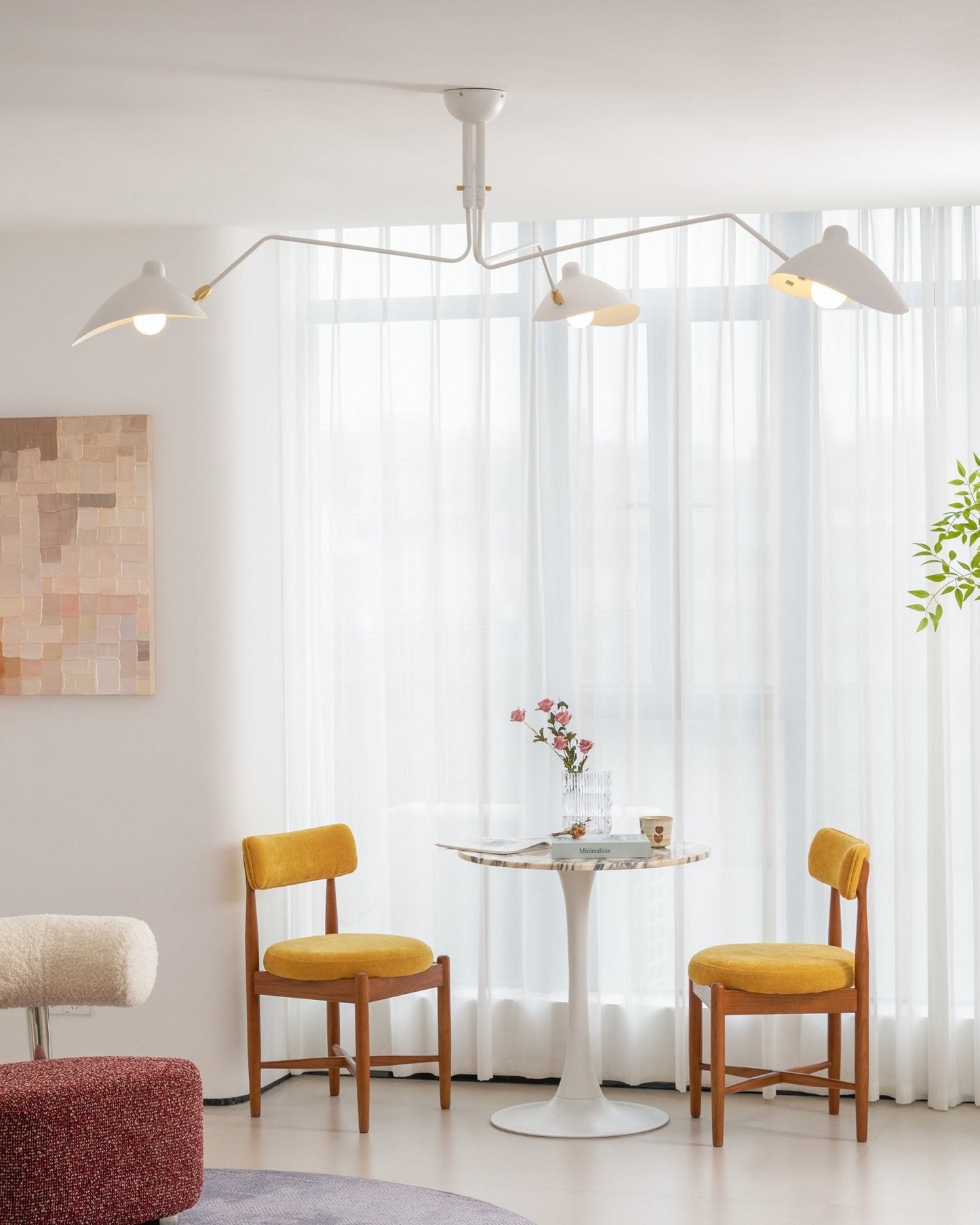 Lustra Plafondlamp Drie Armen Minimalistisch