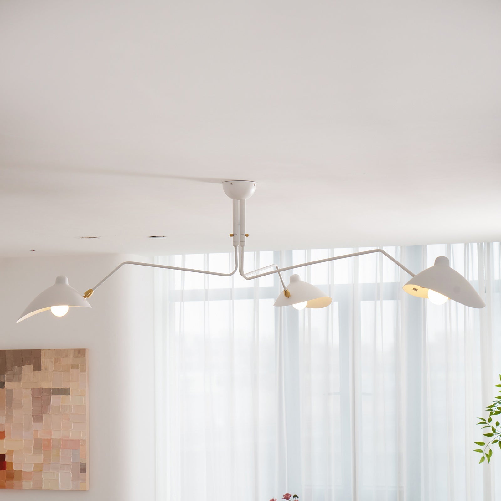 Lustra Plafondlamp Drie Armen Minimalistisch