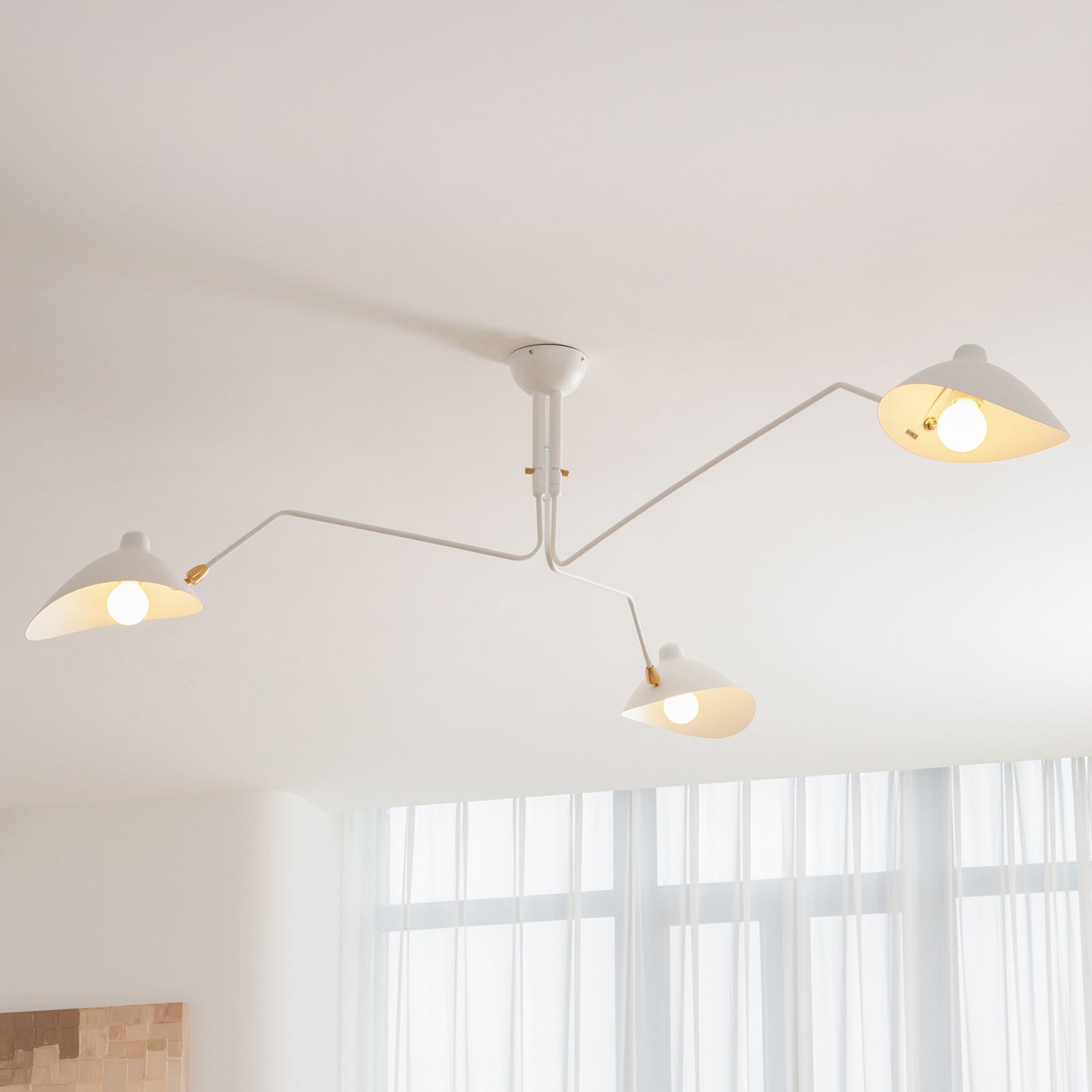 Lustra Plafondlamp Drie Armen Minimalistisch