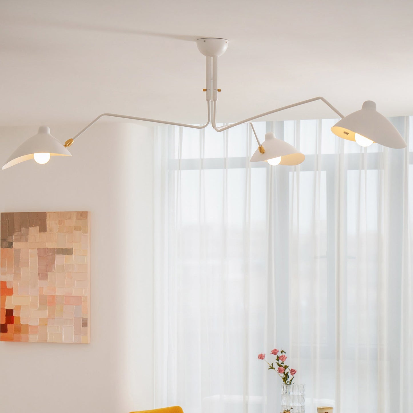 Lustra Plafondlamp Drie Armen Minimalistisch