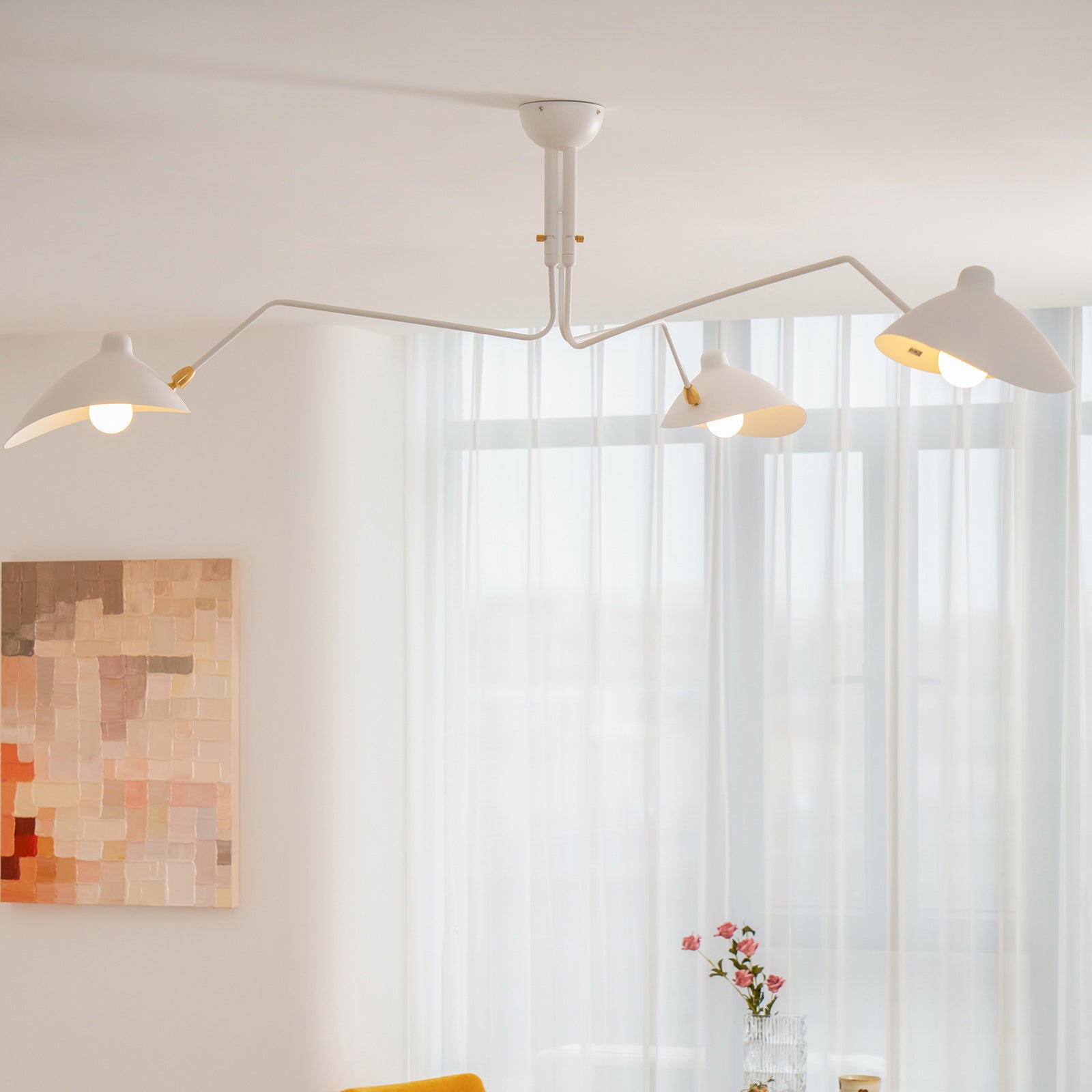 Lustra Plafondlamp Drie Armen Minimalistisch