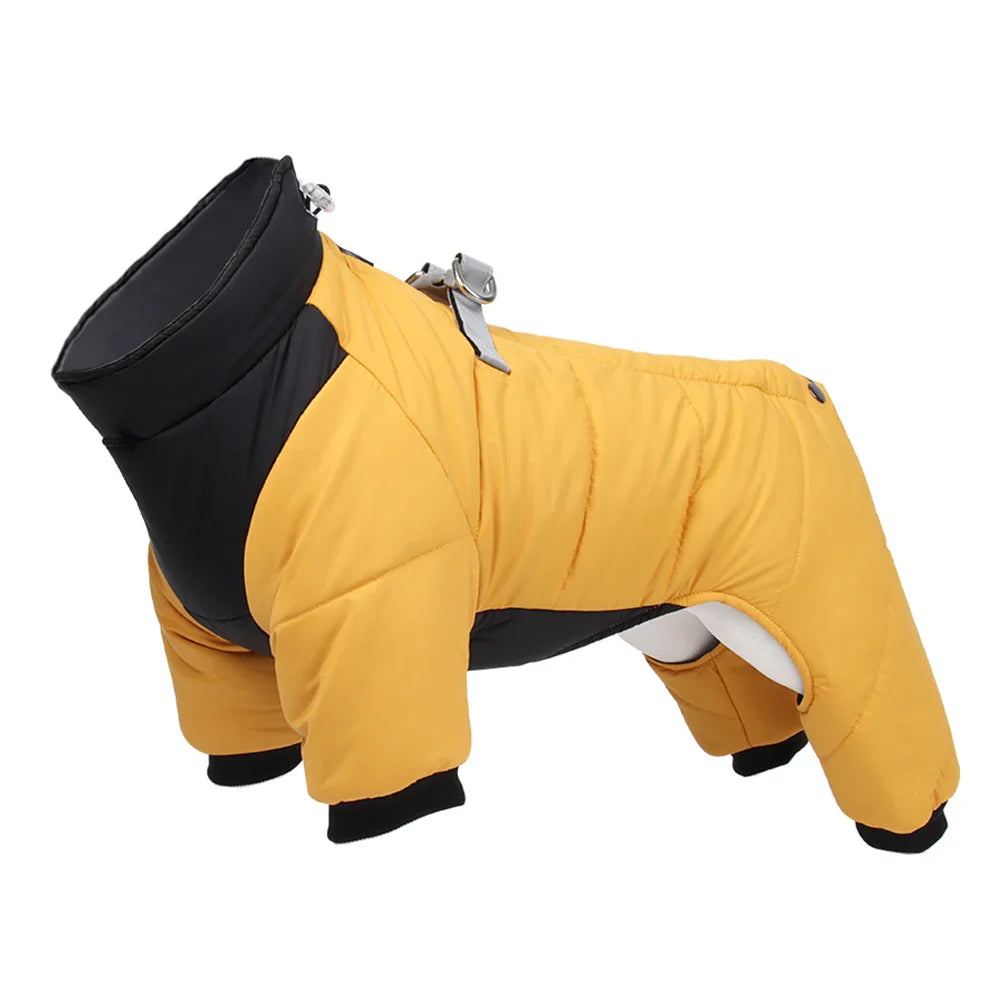 FurLuxe Waterdichte Winterjas met Harnas | Reflecterende en warme hondenjas voor kleine en middelgrote honden