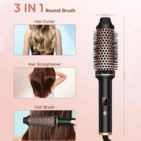 Stylique 3-in-1 Ionen-Haarstyler & Krultang | Steilen, Golven, Volume | Anti-verbrandingsborstel