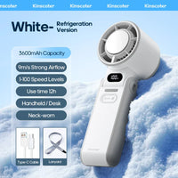 CoolityGo Handventilator met Ice-Cool-technologie | 100 Snelheidsniveaus | 3600mAh Accu | Opvouwbaar & Ultraleicht
