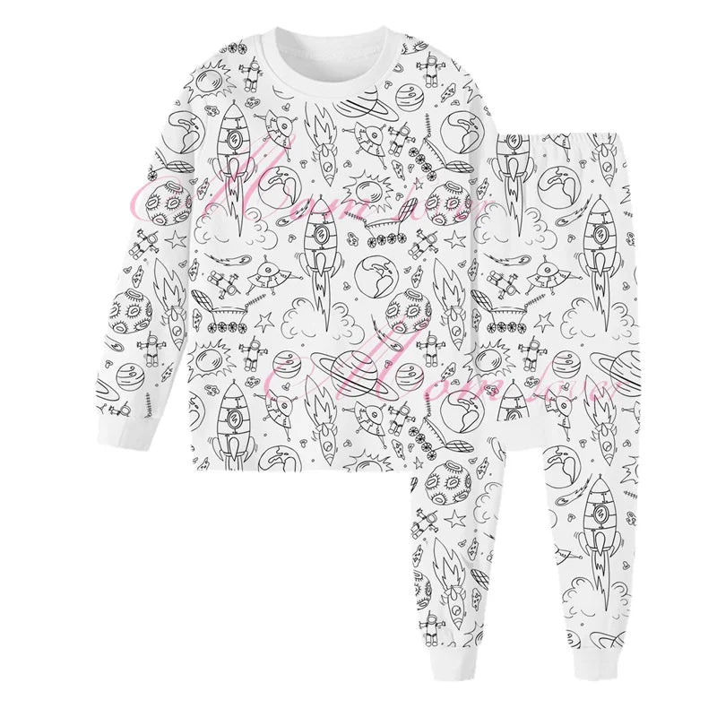 Artisano Luxe DIY Pyjama Set | Kleurrijke en creatieve pyjama set voor kinderen om hun eigen unieke slaapkleding te ontwerpen, perfect voor fantasierijk spel en artistieke expressie.