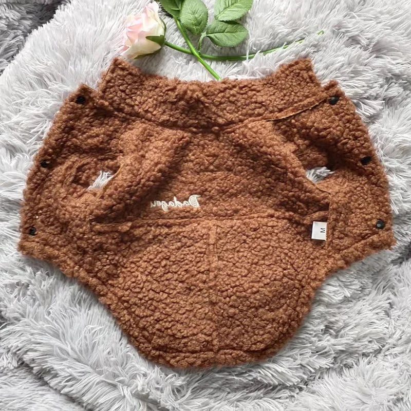 MajestiPup Luxe Winterjas voor Honden | Warme lamswollen fleece vacht voor kleine rassen zoals mopshonden en Yorkies