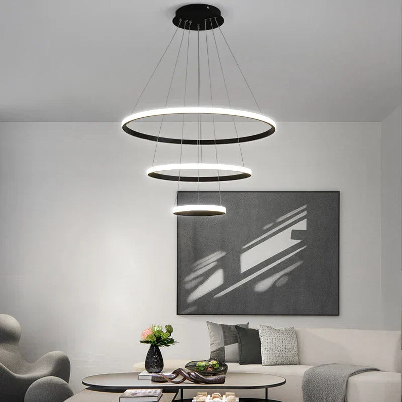 LED hanglamp ontwerp – moderne vorm van 3D-ringen