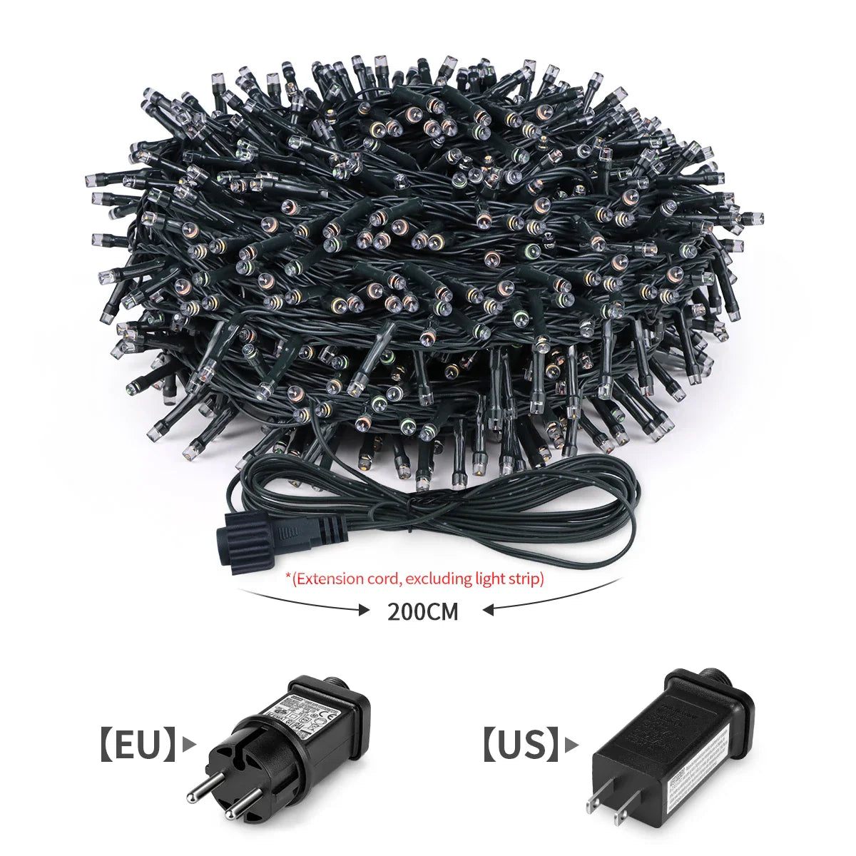 LuminaraX | LED Lichterkette Buiten 24V | 8 Verlichtingsmodi | Waterdicht IP65 | 10–100 m | Voor Tuin, Huis & Kerstdecoratie