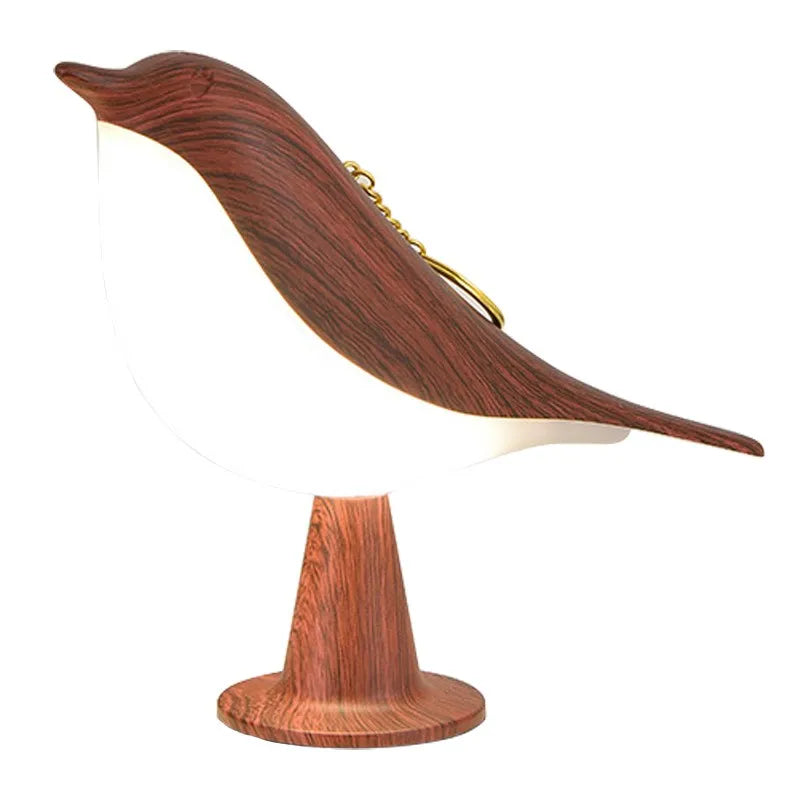 LuxeGlow Elegante Bureau Vogel Lamp | Oplaadbare nachtlamp met dimmer voor 3 kleurtemperaturen en touchsensor voor een serene slaapkamer sfeer